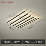 luminaire led moderne noir blanc minimaliste barreaux lisses opaques semi encastré