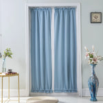 rideau moderne rayures horizontales opacité beige ruban serrage salon chambre