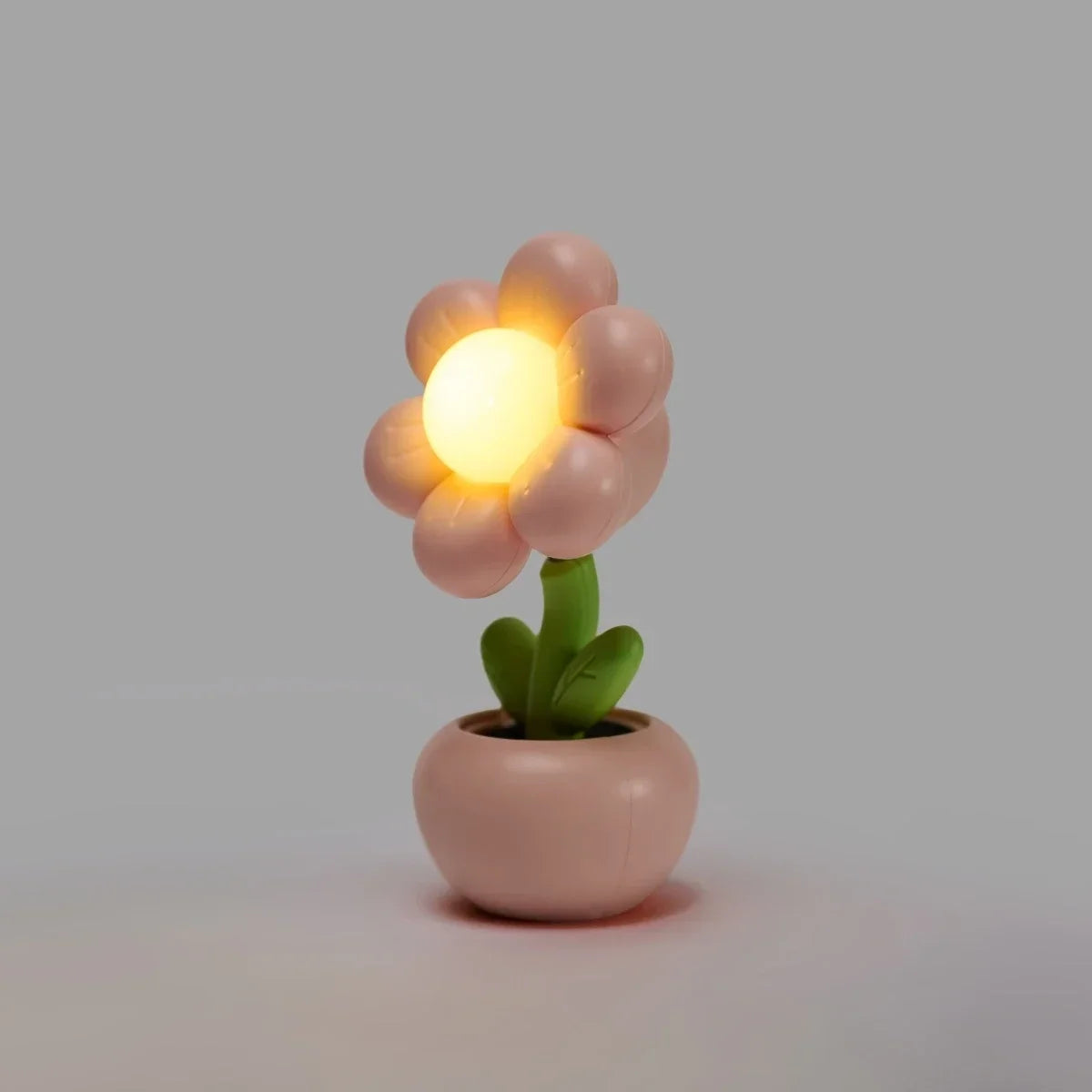veilleuse led fleur rose verte violet moderne chambre enfant table basse ambiance tactile 3v