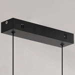 suspension lumineuse led ligne noir moderne minimaliste salle manger salon chambre principal