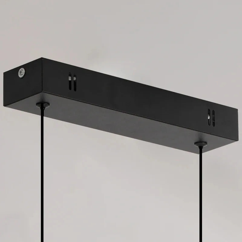 suspension lumineuse led ligne noir moderne minimaliste salle manger salon chambre principal