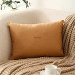 housses coussin carrées unies modernes beige gris orange lit décoration voiture