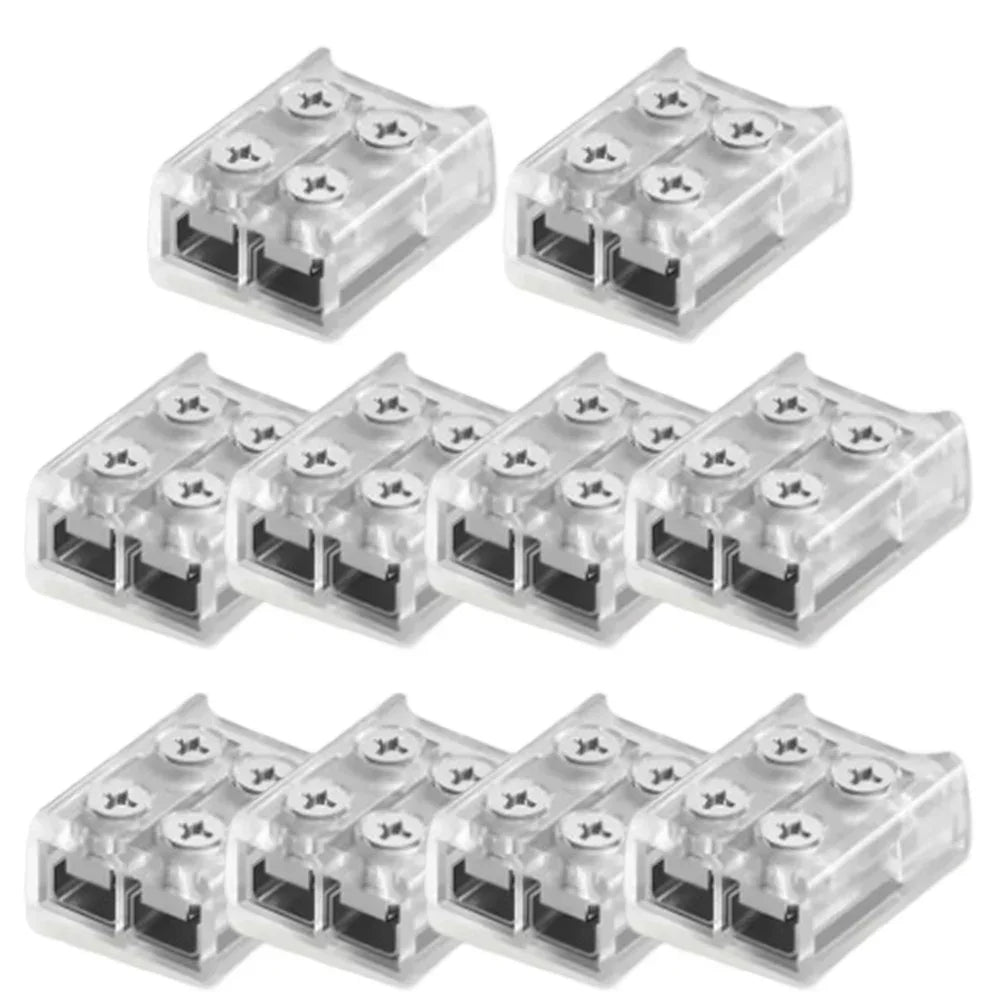 connecteur ruban led transparent 10mm strip strip wire 8mm pragmatique vis fixé