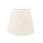 abat jour tissu toile lin blanc beige rouge classique fixations e27 22cm 25cm