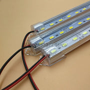 Lot de 5 bandes LED rigides 12V pour éclairage sous placard cuisine - Blanc chaud