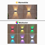lampe murale solaire led moderne noire blanche ip65 résistante l'eau adhésiveextérieur rechargeable automatique