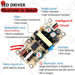 transformateur électrique 12v 24v 5v led alimentation puissance stable câbles vis électronique moderne