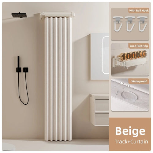 rideau douche pliable blanc rayures vertical opacité moderne étanche anti moisissure 120x180cm 150x200cm