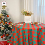 nappe table rectangulaire rouge blanche motif carreaux rustique classique décoration maison