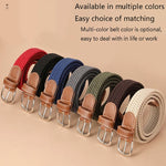 ceinture tissée élastique unisexe moderne beige noir rouge gris bleu olive