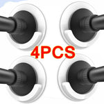 supports tringle douche adhésifs blanc noir lisses modernes pièces stickers vis chevilles