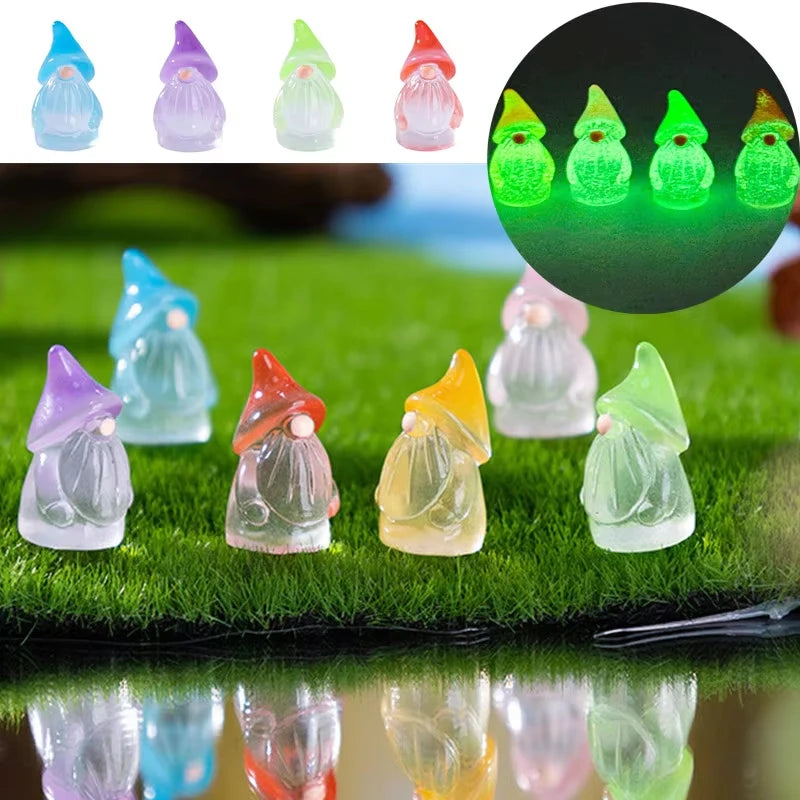 ornements gnomes miniatures bleu blanc orange vert violets classiques mignons attrayants 2cm 1.1cm jardinextérieur