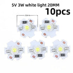 ampoules led 1w 3w 5v 12v blanc chaud circulaires modernes 16mm 20mm