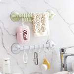 porte accessoires mural crochets ventouses moderne éponge brosse serviettes minimaliste vertclair bleuclair