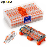 connecteurs electrique orange gris 21 pieces barrettes fixation 8mm 14mm pris courant rechargeable box