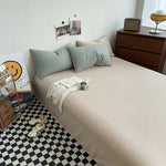 Close-up du tissu en polyester et coton