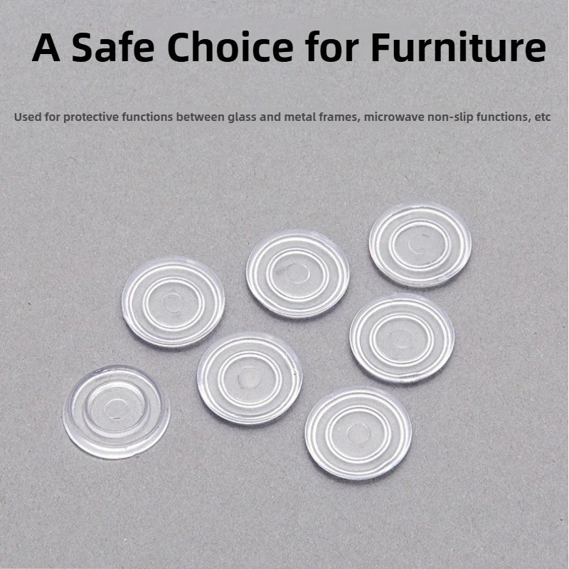 tapis anti dérapant adhésif transparent pratique rond meubles 18mm 23mm 10pcs 20pcs 30pcs 40pcs