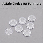 tapis anti dérapant adhésif transparent pratique rond meubles 18mm 23mm 10pcs 20pcs 30pcs 40pcs