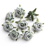 fleurs artificielles roses bouquet blanc rose violet 10 pièces décoration mariage