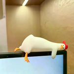 décoration oiseau canard blanc orange moderne adhésif chambre étudiant étagère
