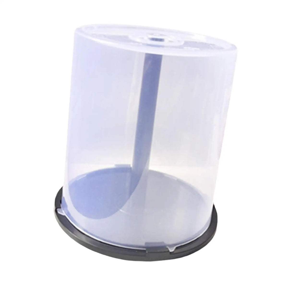 boîte rangement cd dvd 100 disques transparent moderne base noire haute capacité