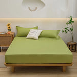drap plat uni gris élastique lit adulte qualité moderne linge lit polyester 120x200x25cm