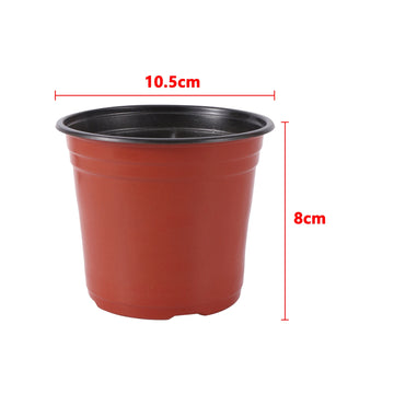 pot fleurs plastique léger semis jardin balcon intérieur moderne couleur orange noir