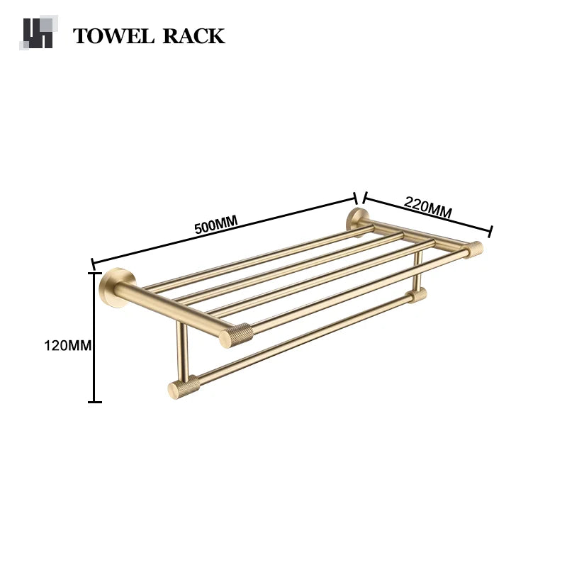 accessoires salle bain doré porte savon porte serviette barre verticale barre horizontale porte verre