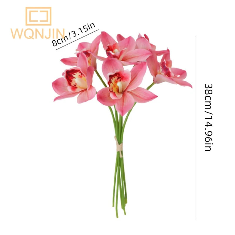bouquet fleurs artificielles orchidées rose blanc moderne décoration intérieure mariage anniversaire chambre