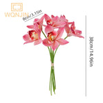 bouquet fleurs artificielles orchidées rose blanc moderne décoration intérieure mariage anniversaire chambre