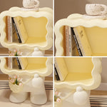 table dappoint moderne blanche compartiment ouvert vase intégré ludique sculptural