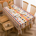 Nappe géométrique moderne coton polyester table basse extérieure hiver printempsété automne