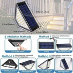 éclairage solaire escaliers led moderne 24watts ip65 810h heures decorationextérieur