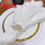 porte serviettes feuilles strass argenté doré élégants mariage banquet table