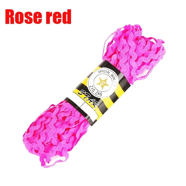 ruban tissé ondulé orange jaune vert blanc rose noir bleu gris moderne 15mètres