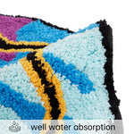 tapis tufté camouflage personnalisé bleu violet blanc noir dessin animé polyester mécanique intérieur extérieur