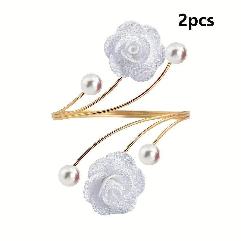 Accessoires fenêtre clips roses décor rouge élégant fixations rideaux