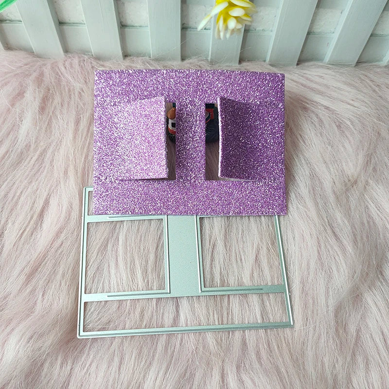porte clés pailleté violet multicolore moderne geometrique scrapbooking artisanat diy
