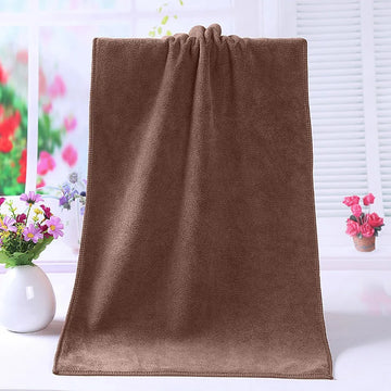 serviette bain microfibre bleu marron violet ultra absorbante séchage rapide douce moderne