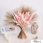 bouquet graminées séchées pampas blondes beiges vases décor maison anniversaire mariage