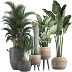 sticker mural plante verte pot naturel minimaliste deco chambre salon pieces