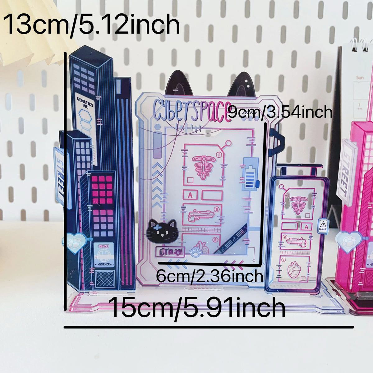 cadre photo cyberpunk transparent graphismes futuriste noir rose violet