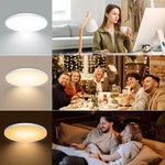 lampe led moderne blanc rond facile 2000 82000 lumens 30w 40w
