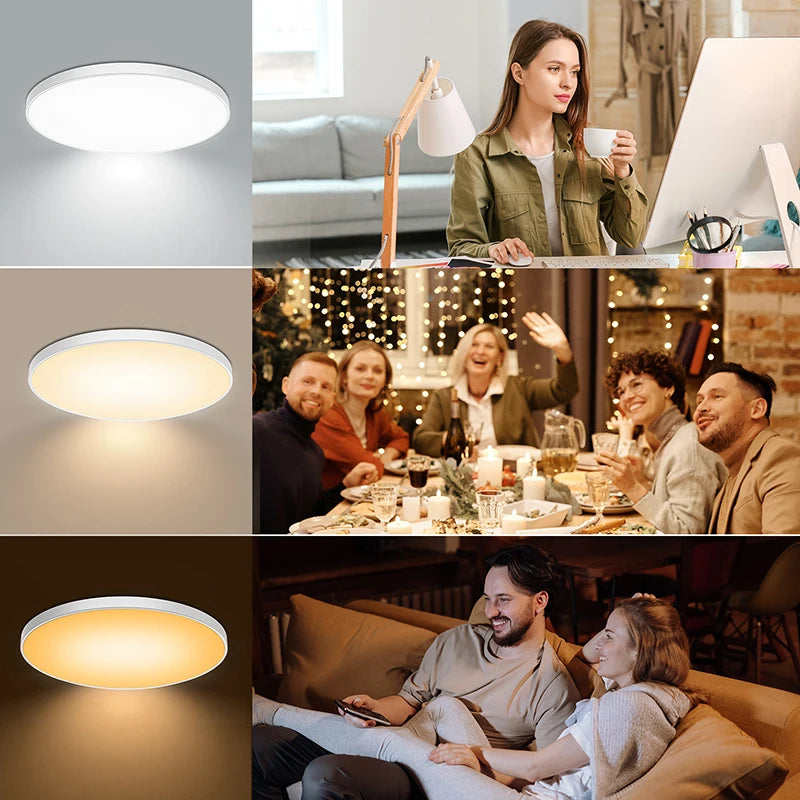 lampe led moderne blanc rond facile 2000 82000 lumens 30w 40w