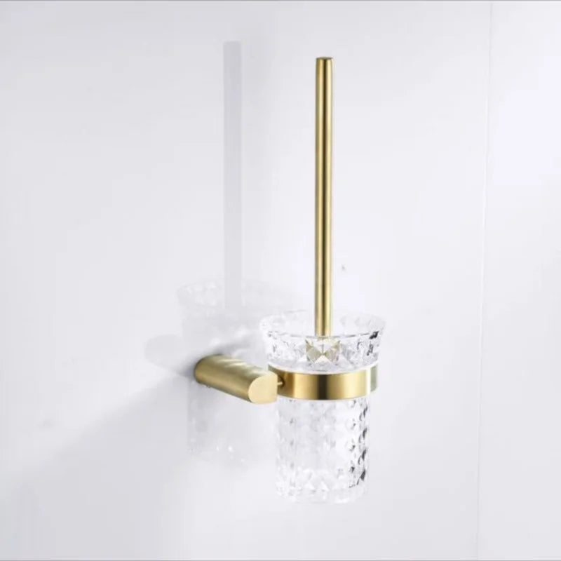porte serviettes moderne or porte brosse wc adhésif porte savon ensemble quincaillerie bain minimaliste