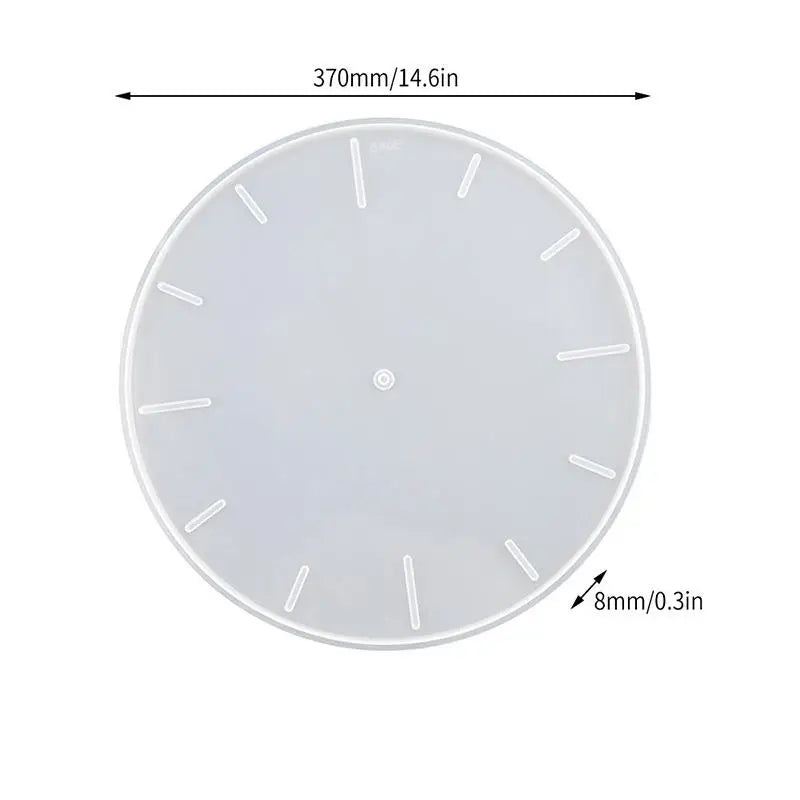horloge murale silicone transparente chiffres romains motifs marbrés feuilles moderne