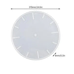 horloge murale silicone transparente chiffres romains motifs marbrés feuilles moderne