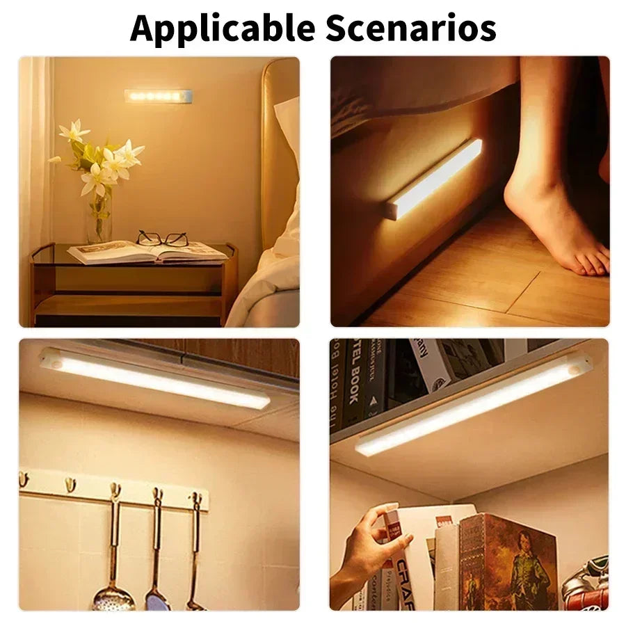 lampe led rechargeable aimantée détecteur mouvement 10cm 20cm 30cm 50cm moderne minimaliste