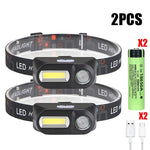 lampe frontale led rechargeable usb noir gris rouge camping cyclisme