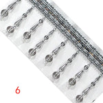 ruban décoratif élégant paillettes or bleu marron gris 10cm 10cm